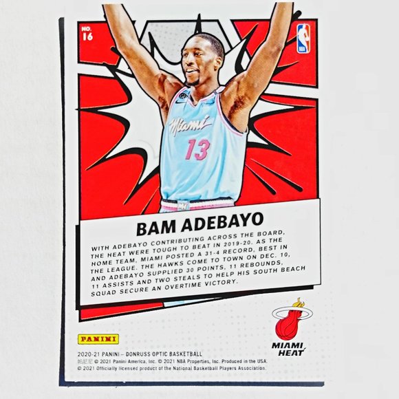 Miami Heat (Bam Adebayo) - BKBL [16_BA1] - Picture 3 of 3